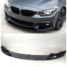 Губа переднего M бампера BMW F32/F33/F36 М-Performance (Черный глянец) Китай