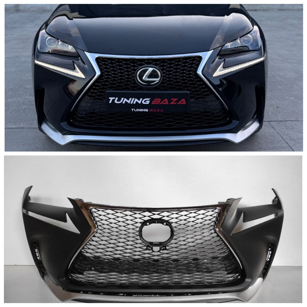 Бампер передній Lexus NX 200T/NX 300T в стилі F Sport (2015+) під PDC, омивачі, камеру