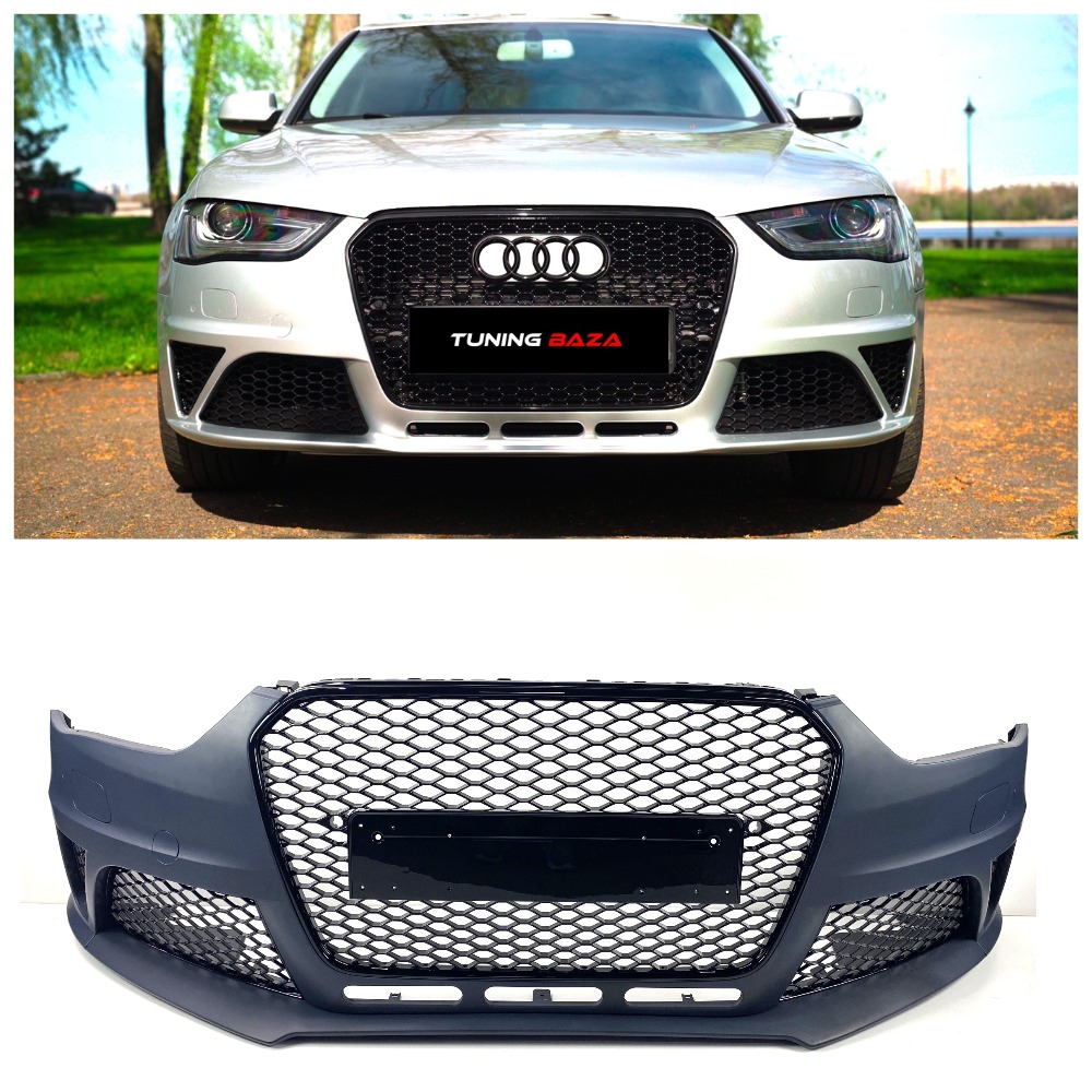 Бампер передній Audi A4 B8 (2012-2015) в стилі RS4