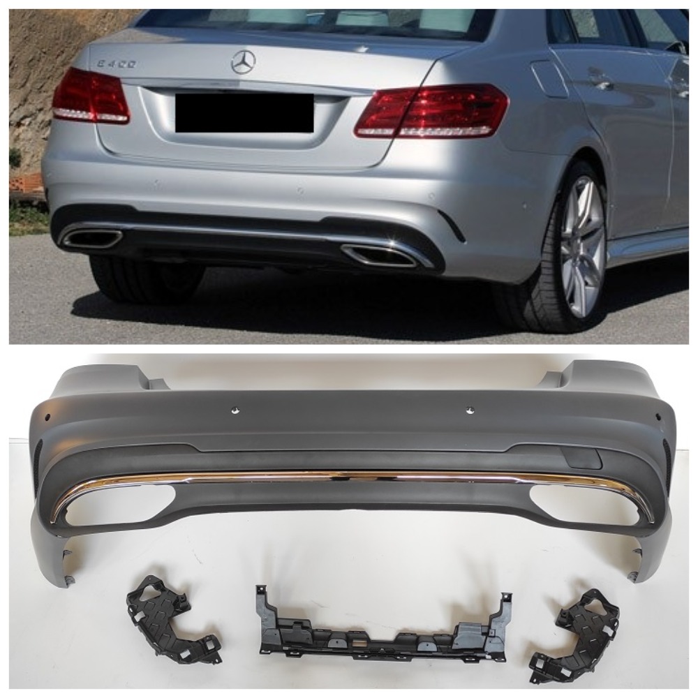 Бампер задній Mercedes E-Class W212 (2014-2016) у стилі AMG під PDC