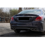 Бампер задній Mercedes C-Class W205 (2014-2021) в стилі AMG C63 під PDC