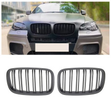 Решетки радиатора (ноздри) BMW X5 E70/X6 E71 (2007-2013) в стиле M-Performance (Matte Black) Решетки радиатора (ноздри) BMW X5 E70/X6 E71 (2007-2013) в стиле M-Performance (Matte Black)