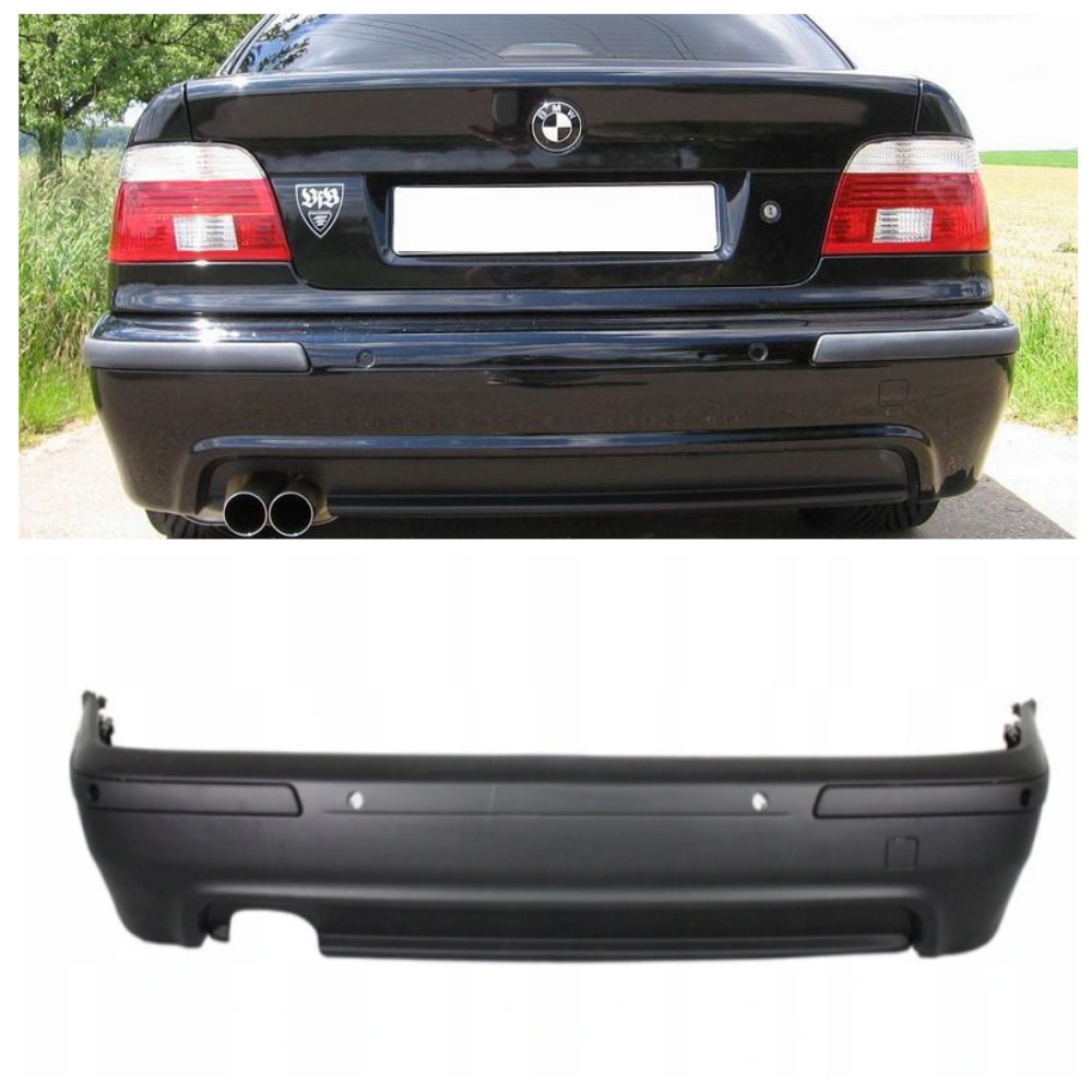 Бампер задний BMW 5 E39 Sedan М5 под парктроник (Китай)