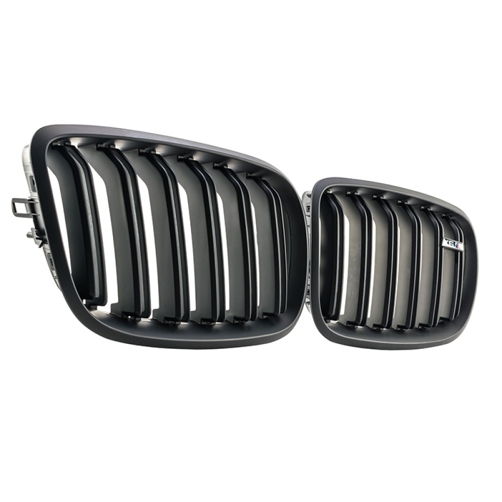 Решетки радиатора (ноздри) BMW X5 E70/X6 E71 (2007-2013) в стиле M-Performance (Matte Black)