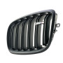 Решітки радіатора (ніздрі) BMW X5 E70/X6 E71 (2007-2013) у стилі M-Performance (Matte Black)