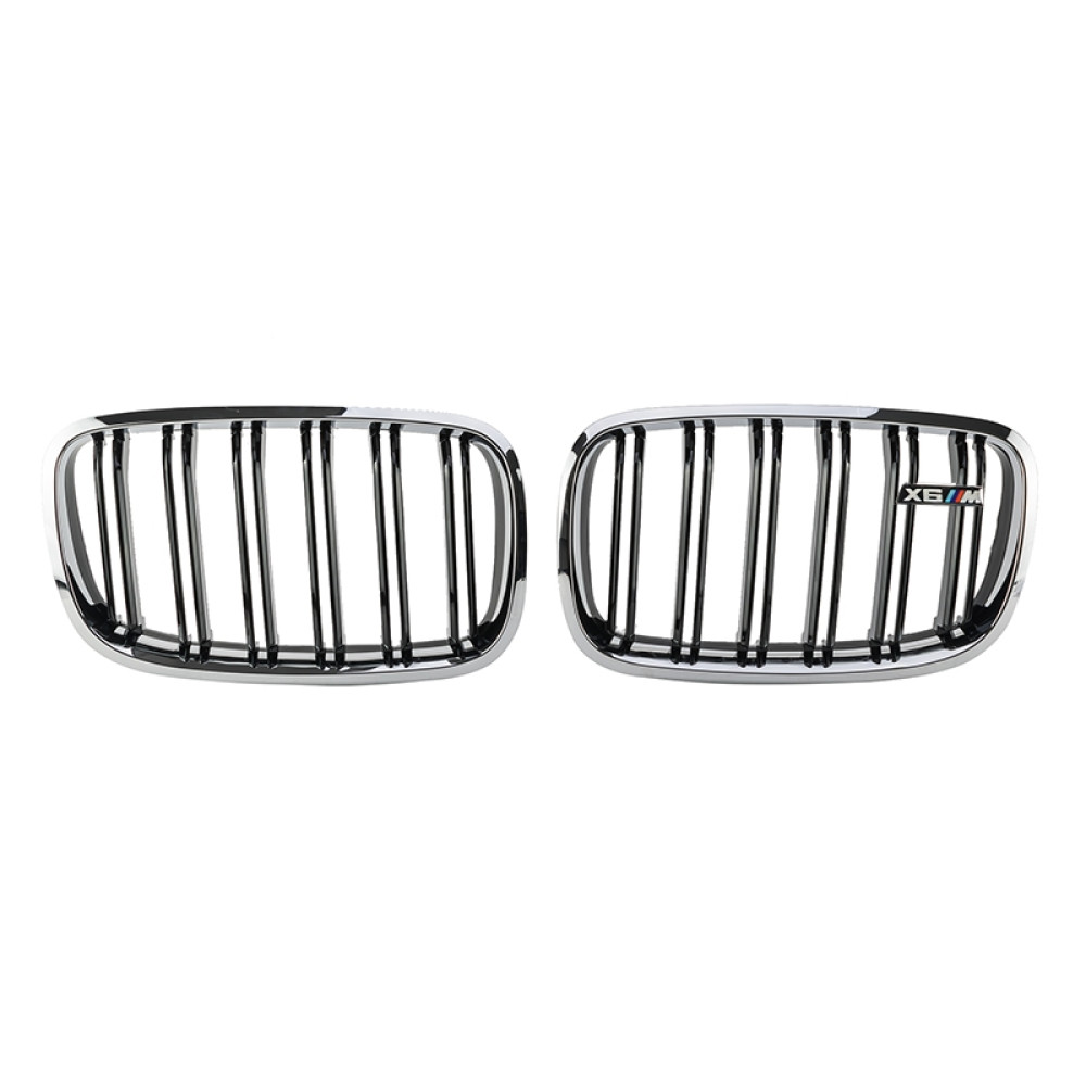 Решетки радиатора (ноздри) BMW X5 E70/X6 E71 (2007-2013) в стиле M-Performance