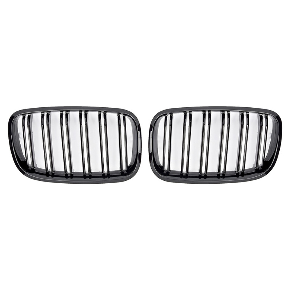 Решетки радиатора (ноздри) BMW X5 E70/X6 E71 (2007-2013) в стиле М (Gloss Black)