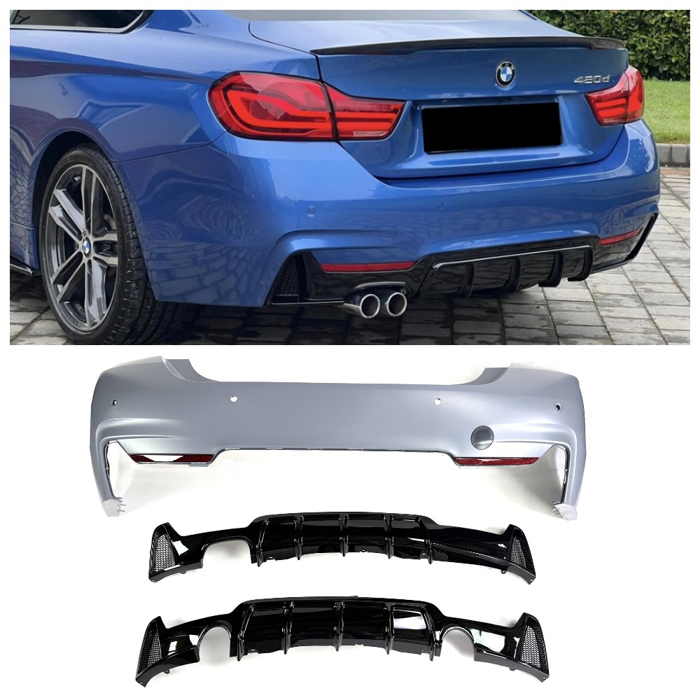 Бампер задній BMW 4-Series F32/F33 (2014-2020) в стилі M-Performance під PDC