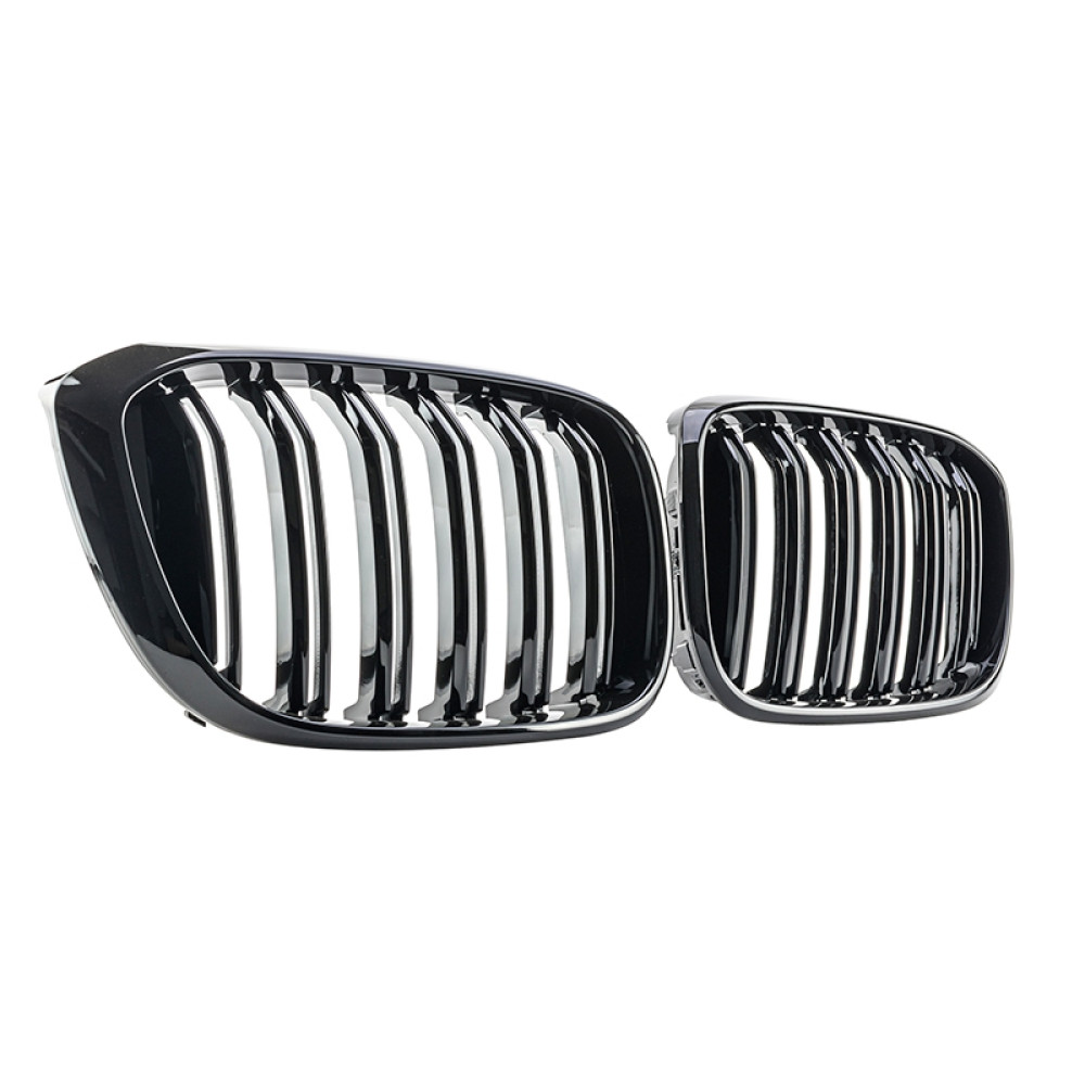 Решетка радиатора (ноздри) BMW X3 G01/ X4 G02 (2017-2022) в стиле M-Look (Gloss Black)
