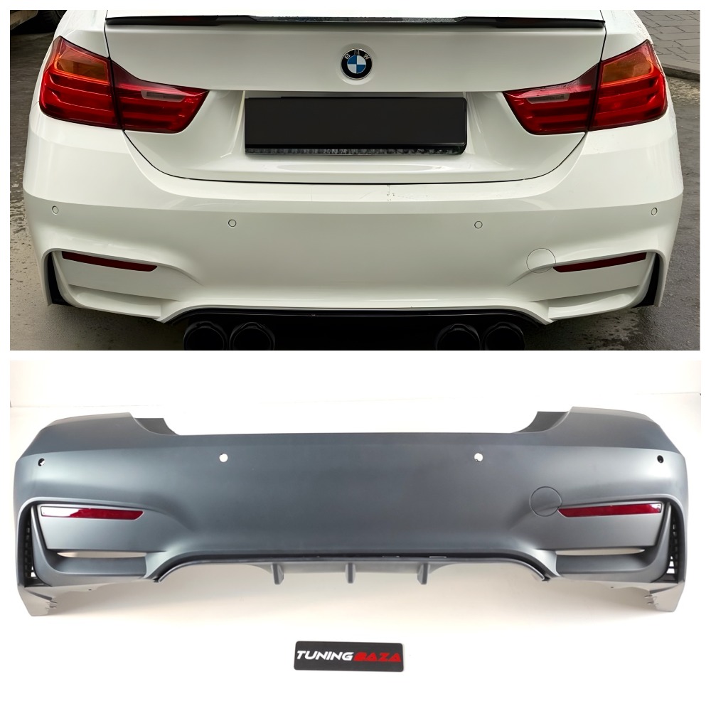 Бампер задний BMW 4-Series F32/F33 (2014-2020) в стиле М4 под PDC
