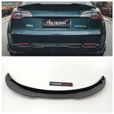 Спойлер крышки багажника Tesla Model 3 (2017-...) черный глянец