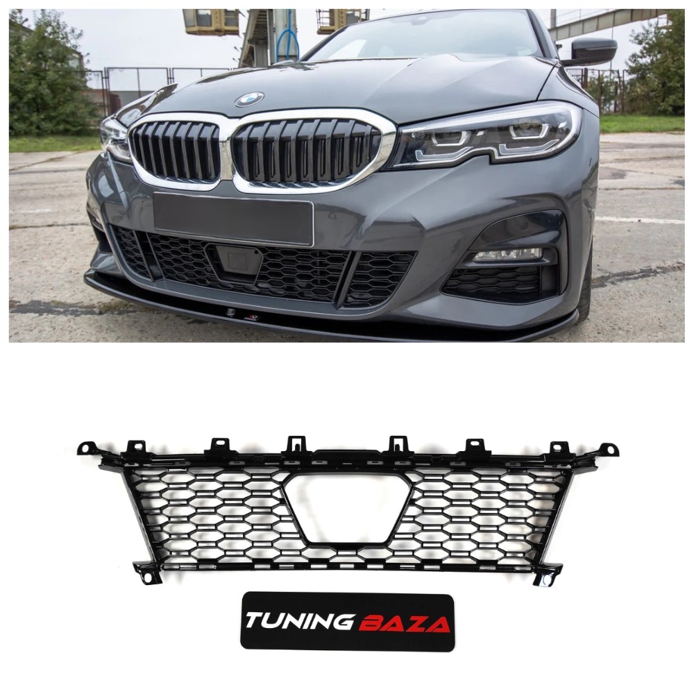Центральная решетка бампера BMW 3-Series G20/G21 (2018-2022) под дистроник