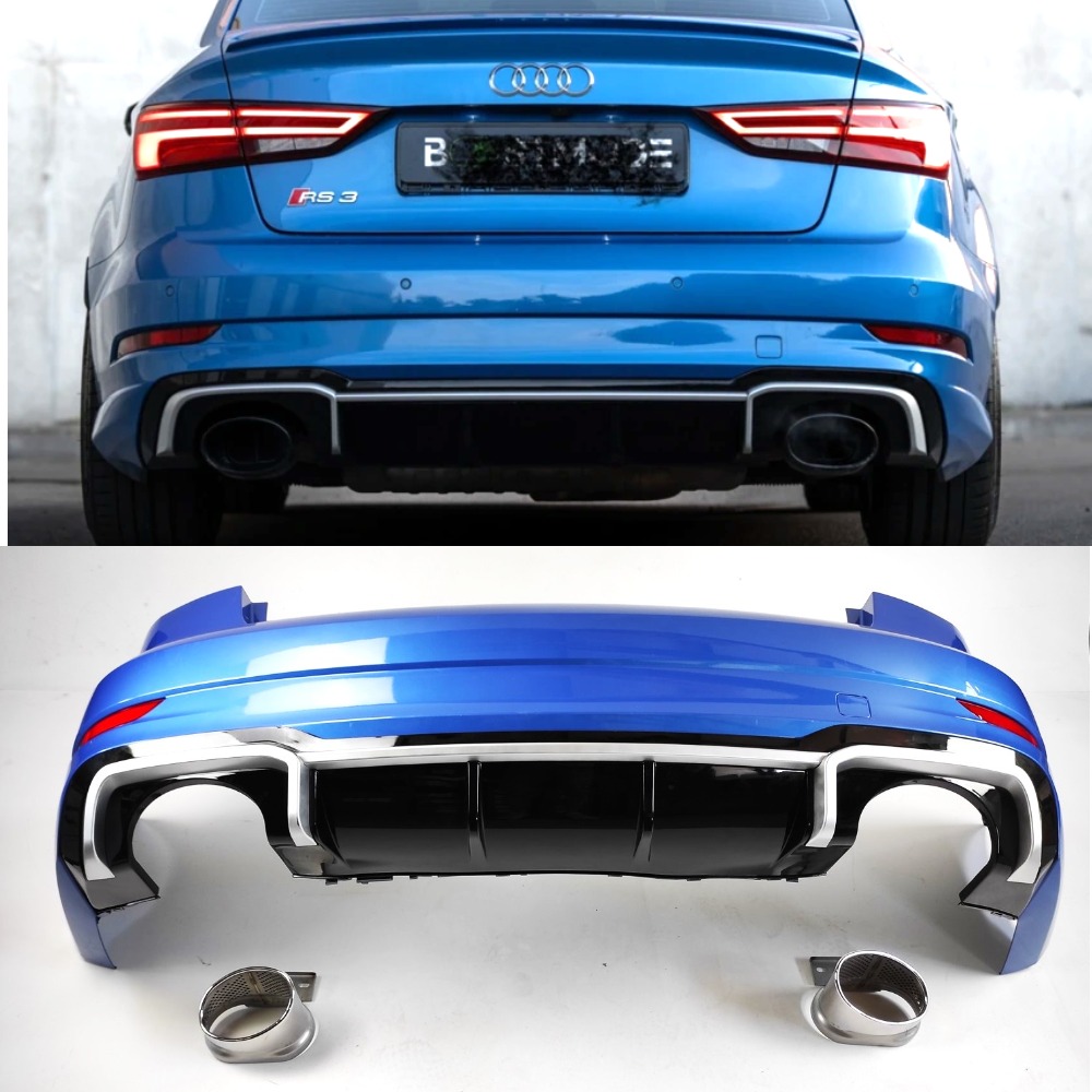 Задний бампер AUDI A3 8V (Седан) в стиле RS3 (2016-2020)