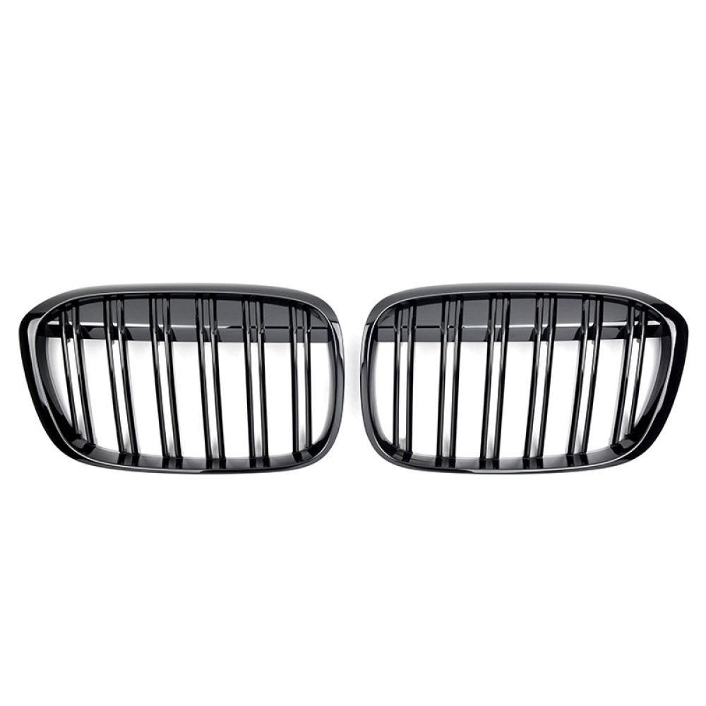 Решітки радіатора (ніздрі) BMW X1 F48 M Style Gloss Black