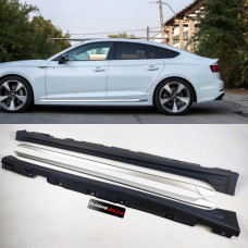Накладки на пороги Audi A5 (2016-2020) в стилі RS5
