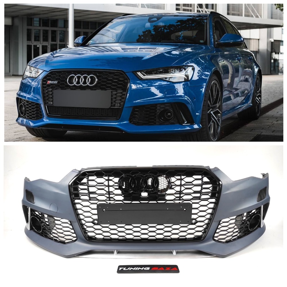 Бампер передний Audi A6 C7 (2014-2018) в стиле RS6