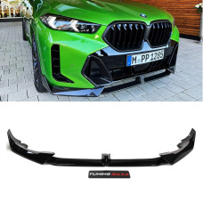 Накладка (губа) на передний бампер BMW X6 G06 LCI