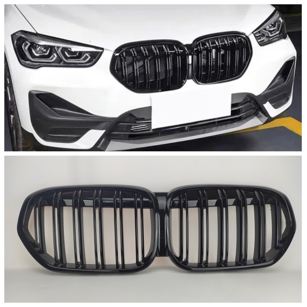 Решетки радиатора (ноздри) BMW X1 F48 LCI (2019-2022) в стиле M