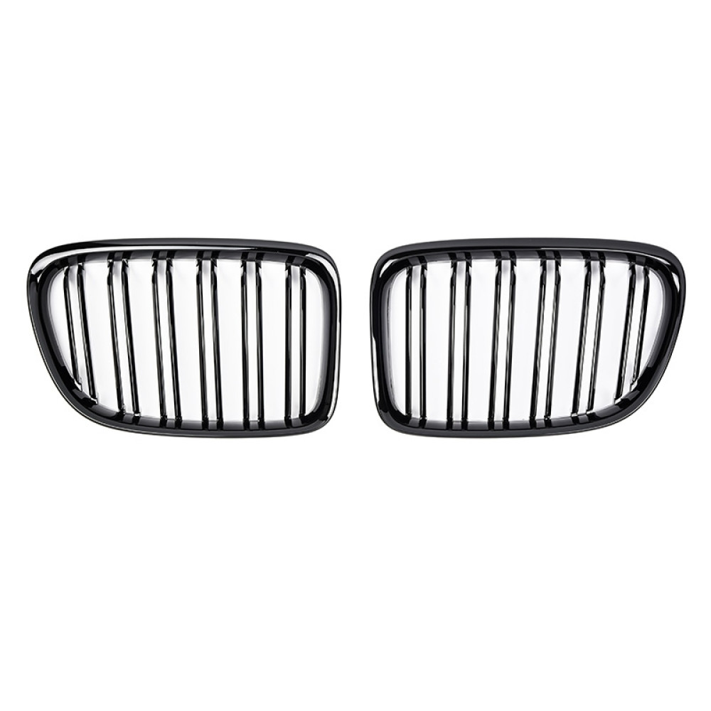 Решетки радиатора (ноздри) BMW X1 E84 M Style Gloss Black