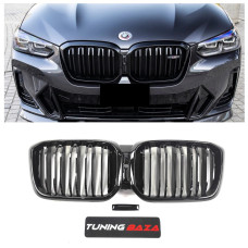 Решітка радіатора BMW X3 G01/X4 G02 LCI (2021-2024) в стилі М (Gloss Black)