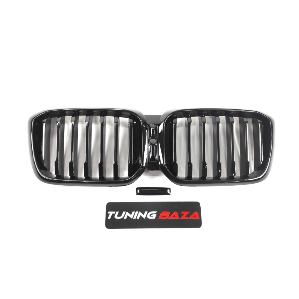 Решетки радиатора BMW X3 G01/X4 G02 LCI (2021-2024) в стиле М (Gloss Black)