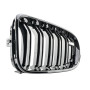 Решетка радиатора (ноздри) BMW 6-Series F06/F12/F13 (2011-2018) в стиле M6 (Gloss Black)