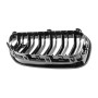 Решетка радиатора (ноздри) BMW 6-Series F06/F12/F13 (2011-2018) в стиле M6 (Gloss Black)