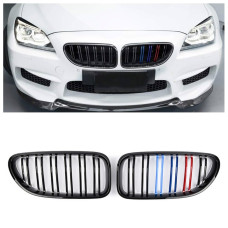 Решітка радіатора (ніздрі) BMW 6-Series F06/F12/F13 (2011-2018) у стилі M6 (Tri-Color)