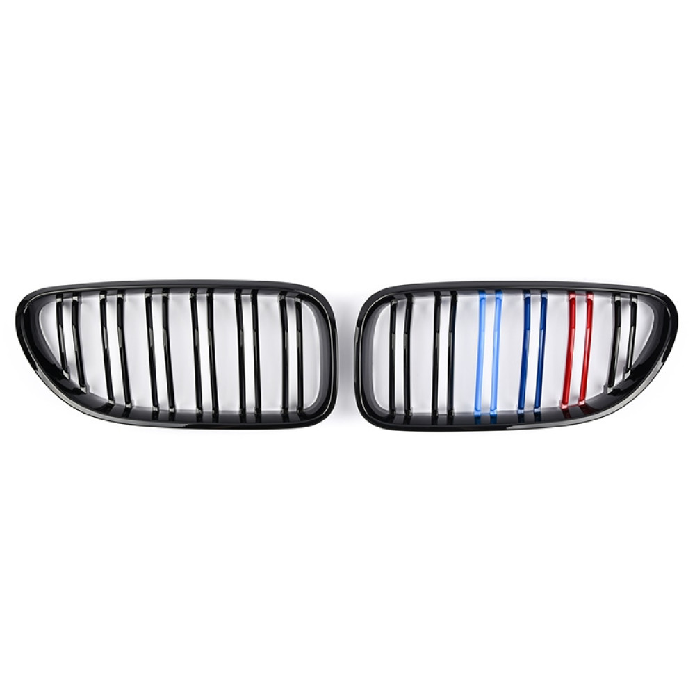 Решітка радіатора (ніздрі) BMW 6-Series F06/F12/F13 (2011-2018) у стилі M6 (Tri-Color)