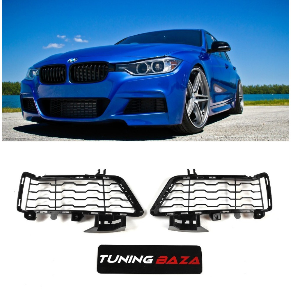 Решетки бампера без отверстия ПТФ Bmw F30 F31 М-пакет