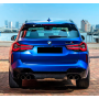 Накладка (диффузор) на задний бампер BMW X3 G01 LCI (2021-2024)