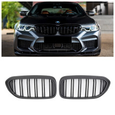 Решетка радиатора (ноздри) BMW 5-Series G30/G31 (2016-2020) в стиле M5 (Matte) Решетка радиатора (ноздри) BMW 5-Series G30/G31 (2016-2020) в стиле M5 (Matte)