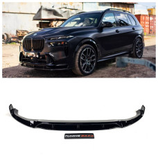 Губа переднего бампера BMW X7 G07 LCI (2022-2025) Gloss Black