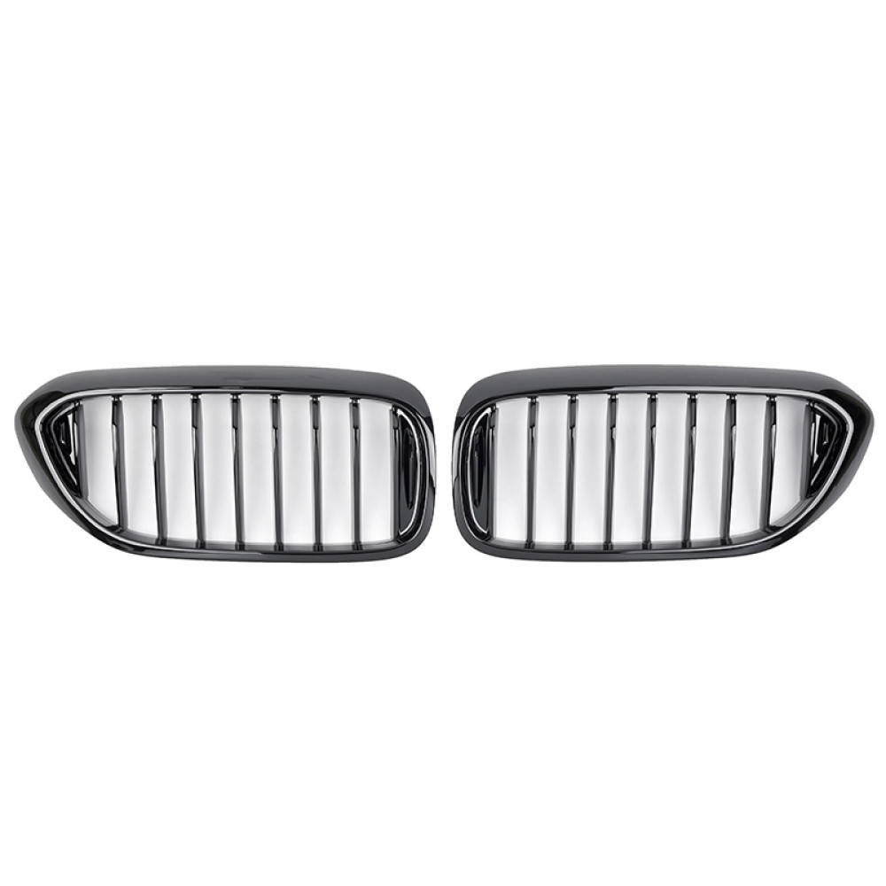 Решетки радиатора (ноздри) BMW 5 G30-G31 М5 Style Gloss Black 1 BAR