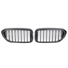 Решетки радиатора (ноздри) BMW 5 G30-G31 М5 Style Gloss Black 1 BAR