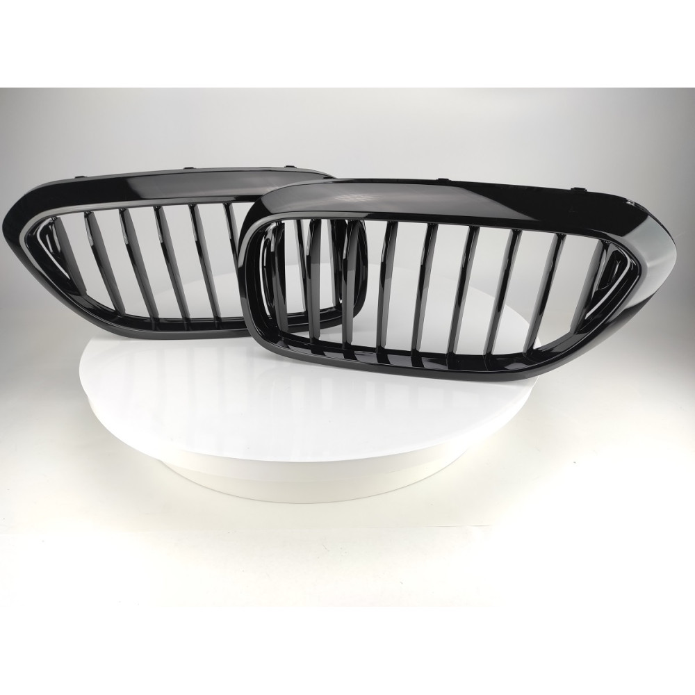 Решетки радиатора (ноздри) BMW 5 G30-G31 М5 Style Gloss Black 1 BAR