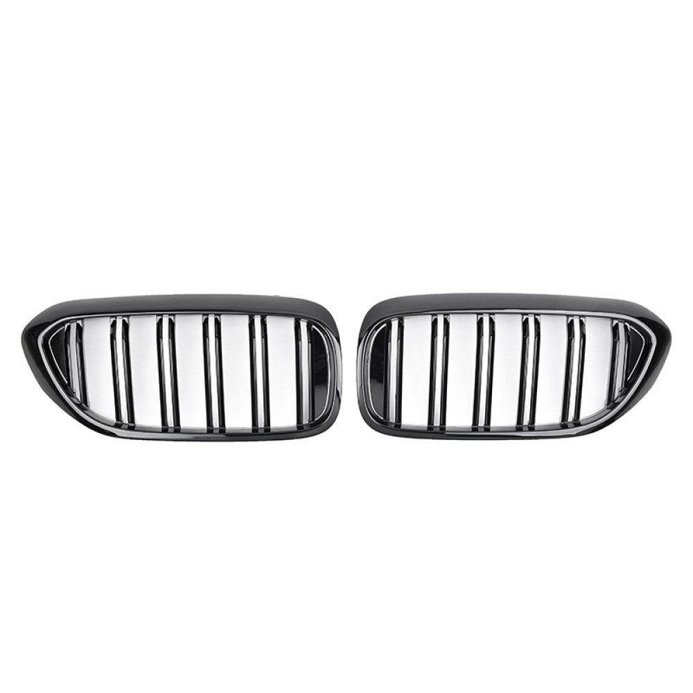 Решетка радиатора (ноздри) BMW 5-Series G30/G31 (2016-2020) в стиле M5 (Gloss Black)